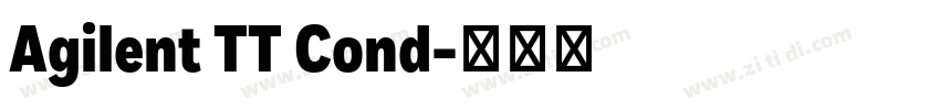 Agilent TT Cond字体转换 Agilent TT Cond字体转换